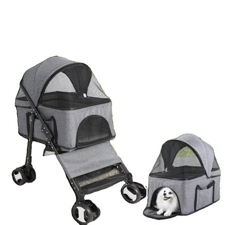 Husdjurvagn, Fällbar design, Väderbeständighet,GRÅ