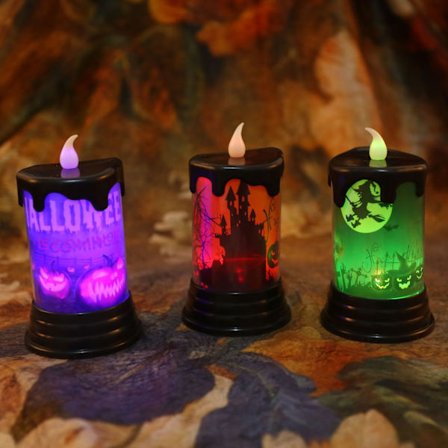 3-pack Glödande Ljus LED Elektroniska Ljus Spöken Fes,ZQKLA