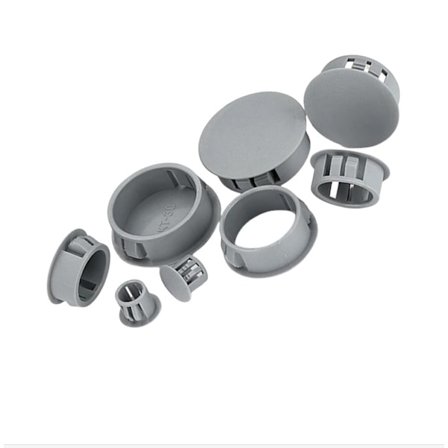 20 mm hulpropper, plastikhuldæksler, der kan klikkes ind (10 stk.)