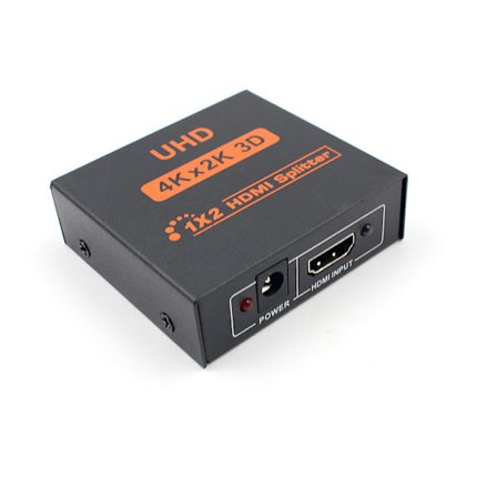 HDMI Splitter Switcher til 1 billedkilde til 2 billedvisere 4K