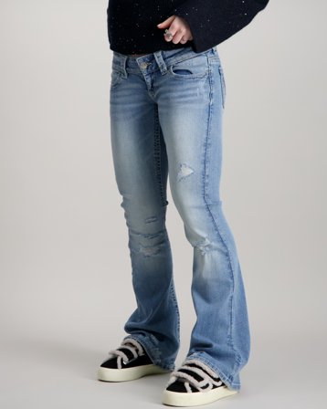 Gina Tricot Young 14+ too messy flare jeans Niebieski Jeansy Dziewczyna - Kids Brand Store