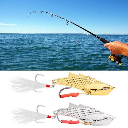 82mm Skedder Hard Fiske Lures Metall Vibrasjons Lures Fiske Sekvin Lures Agner