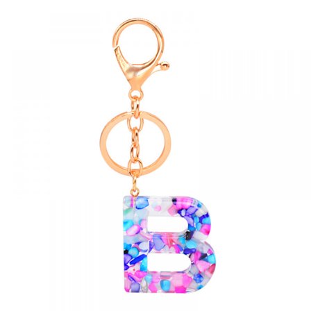 1PCS Nyckelring Flerfärgad Bokstav A - Z Initial Bokstav Harts Nyckelring , Tillbehör Söt Premium Väska Charm
