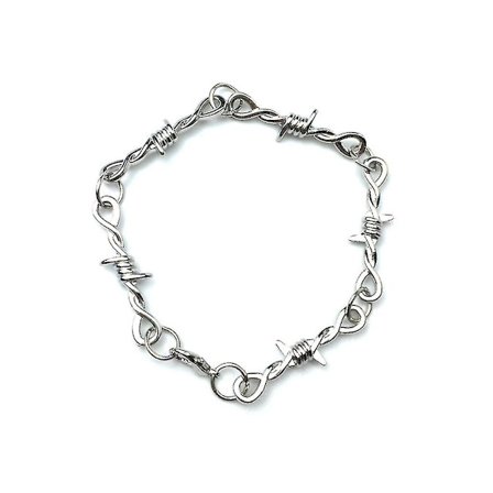Unisex Gothic Thorns Choker Halsband Hip Hop Taggtråd Choker Halsband Kedja
