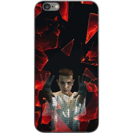 Yhteensopiva Puhelinkuori Apple iPhone 6 Plus Yliluonnollinen tyttö, jolla on telekineettisiä voimia ja leijailevia punaisia lasipaloja dramaattises