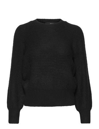 Vmallison Ls O-Neck Blouse Ga Bf Black Vero Moda