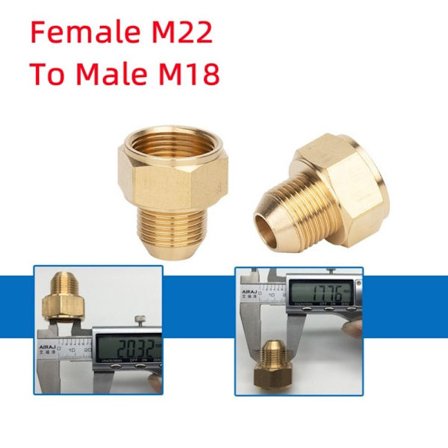 1st Slangkontakt Hane Hona Adapter F22 TILL M18 F22 TILL M18