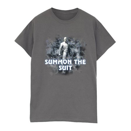 Marvel Mens Moon Knight Summon The Suit T-Shirt L Charcoal