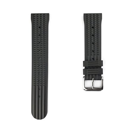Gummiarmband Waffle - Svart | Armband Från Yedi