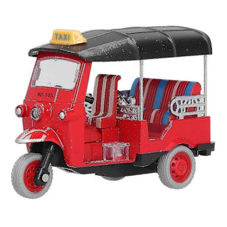 Trekk Tilbake Thai Trehjulssykkel Simuleringslegering Tuk Tuk Bilmodell Leketøy Barnekjøretøy Leketøy