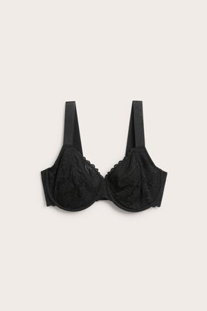 Kappahl | Bøyle-BH med blonder Svart 95F | Svart