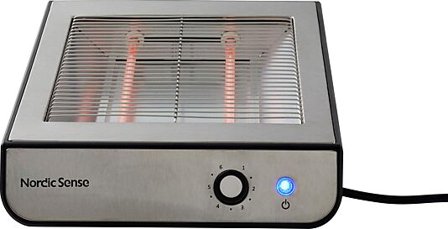 Brødrister Flat 600W Sølv/Sv