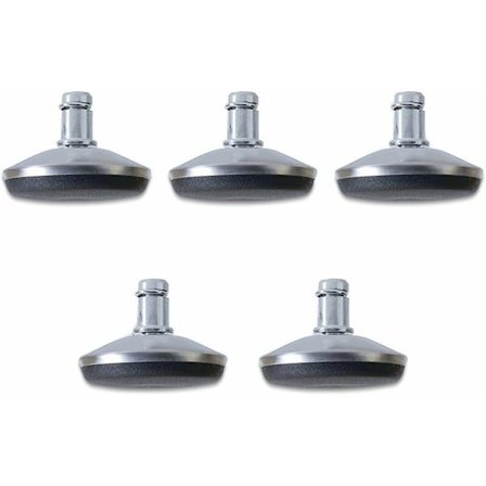 Kontorstol Kontorstol Erstatningshjul Svingbare Hjul for Fast Fast Bendiameter 7/16" (11 mm) Stamme Kompatibel med de fleste kontorstoler