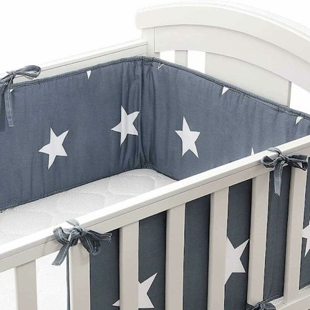 4 sider baby seng støtfangere, baby seng rekkverk vakt tenner vakt baby kant og hjørnebeskyttelse for anti-kollisjon(1.8M)