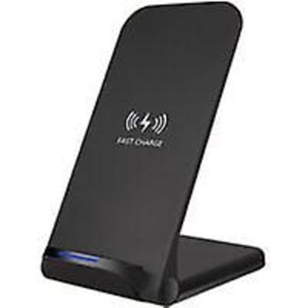 Trådlös laddare 15W Vertikal Trådlös Snabbladdningsställ Qi-kompatibel Ersättning för iPhone 12 11 Pro Samsung S20 Plus Laddare för Qi-aktiverade 