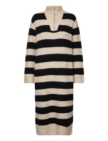 Objminna L/S Knit Dress 122 Patterned Object