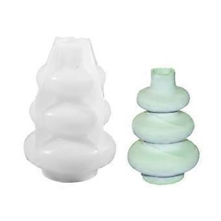 Blomstervase Form Silikone Betonform Rund Form Sukkulent Plantekasse Form Epoxy Resin Form Silikone Pen Holder Form S(S )