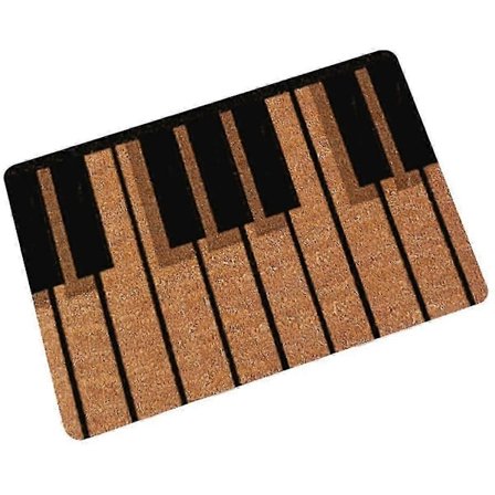 Pianotaster Musiknoter Dørmatte - Udendørs/Indendørs Indgangsdørmatte Hjem