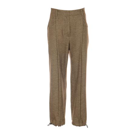 Brunello Cucinelli, Straight Trousers Bruin, Dames, Maat:S