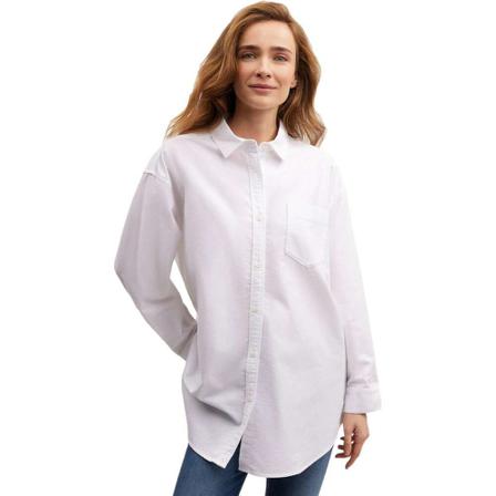 Denham Olivia pocket shirt Hvid, Dame Skjorter