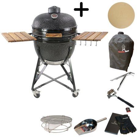 Kamado sumo Maxi kulgrill m. tilbehørspakke, sort | KitchenOne