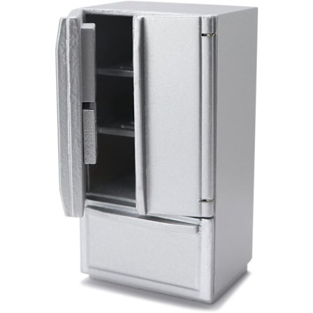 Miniature Dukkehuss Køleskab 1:12 Møbler Dekoration Tilbehør