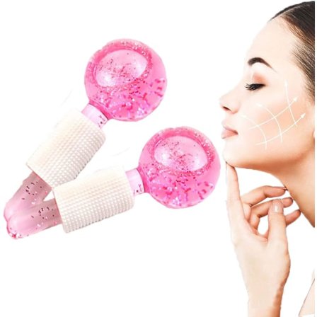 Ansiktsisglober, massageisboll, ansiktskylande massagebollar, ansiktsrollermassage, magisk isglob för att strama åt huden