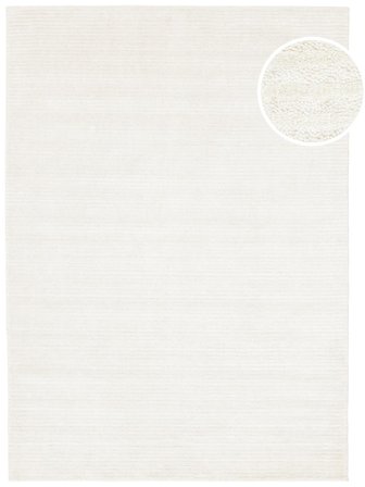 Fine Stripe 160X230 Blanc Uni Tapis