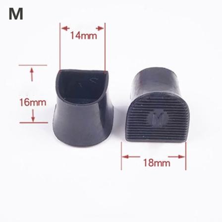 10 par høyhælbeskyttere Hælstoppere SVART M black M