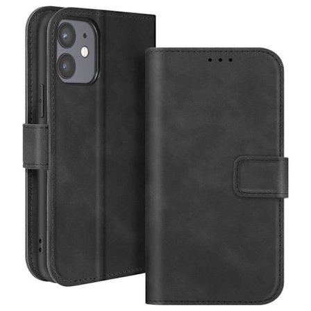 Pung Cover - AVIZAR - iPhone 12 - Sort - Video Støtte - Fuld Beskyttelse