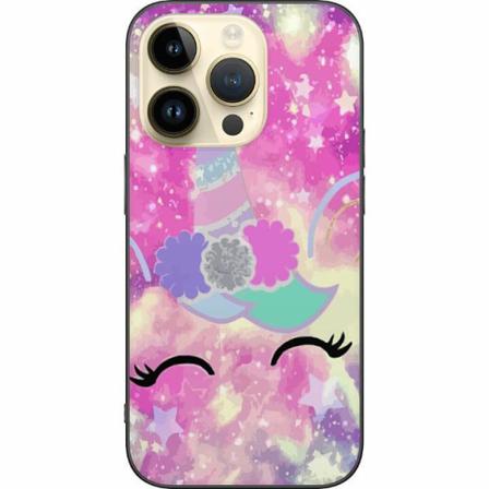 Apple Iphone 14 Pro Svart Skal Unicorn Enhörning