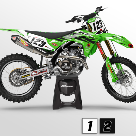 24MX Kawasaki Fusion Dekalkit - Kawasaki KX 65 2000-2025