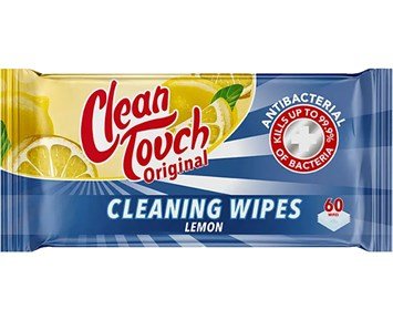 Gunry Antibakteriell rengöringsduk Citron 60st - Antibakteriella städservetter, 60st