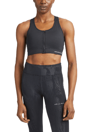 Röhnisch Essential Zip Sportsbra Träningskläder Dam Svart XL