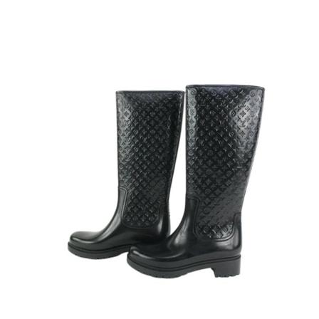 Louis Vuitton Vintage Pre-owned Gummi stvler Sort, Dame Vintage Sko, Størrelse: 36 EU