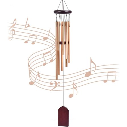 Ulkoilma tuulikello, 8-putkinen alumiininen tuulikello, sisä- tai ulkokäyttöön