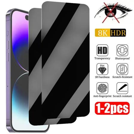1-2Pcs Sekretess Skärmskydd För Iphone 15 14 13 12 11 Pro Max Mini 7 8 6 Plus Anti-Spy Glass Iphone Se 2020 2022 Xs Xr For i15 Pro Max 1pcs