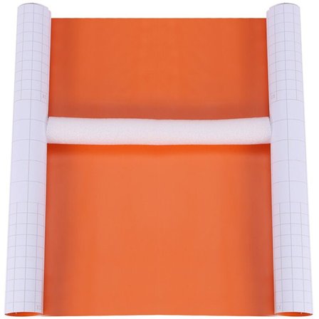 Fordonsetikett Wrap Vinyl Film Luft / Bubbelfri Etikett Orange
