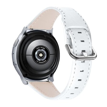 Huawei Watch GT 2 42mm / Watch 2 naudannahkakellon hihna - Valkoinen