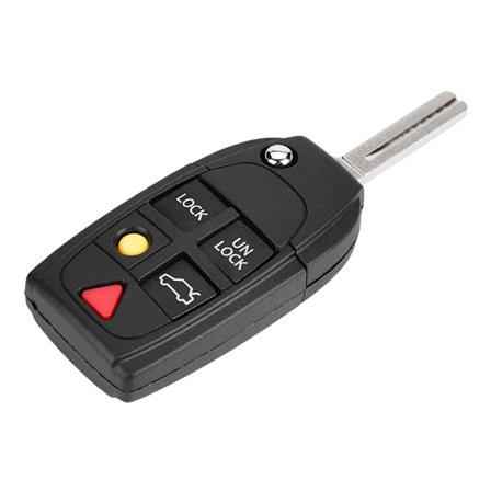 Bilnøgle Fjernbetjening Flip Key Shell Case til Volvo S60 S80 V70 XC70 XC90