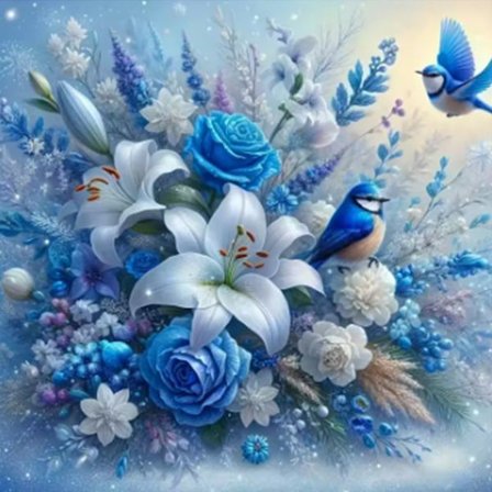 Timanttimaalaus Kukka Täysi Pyöreä Poranterä Mosaiikki Eläin Lintu Tee-se-itse Lahja Taide Kodin Sisustus Askartelusetti