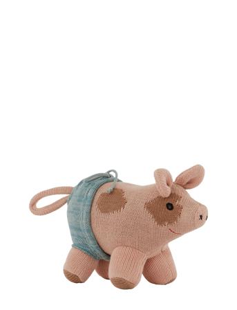 Hugo Mini Pig Toys Soft Toys Stuffed Animals Multi/mønstret OYOY Living Design