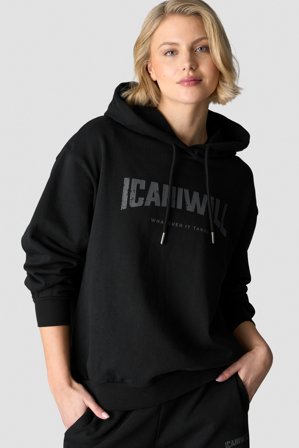 ICANIWILL - Revive Hoodie Print Wmn Black - Naiset - Treenivaatteet ICIW:ltä