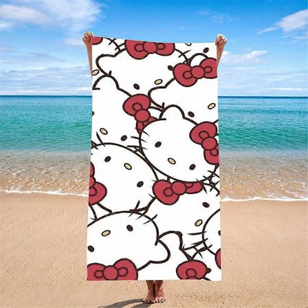 Kuromi Drømmende Strandhåndkle, Mystisk StilMikrofiber frotté badehåndklær for yoga, reise, svømming, fitness og camping