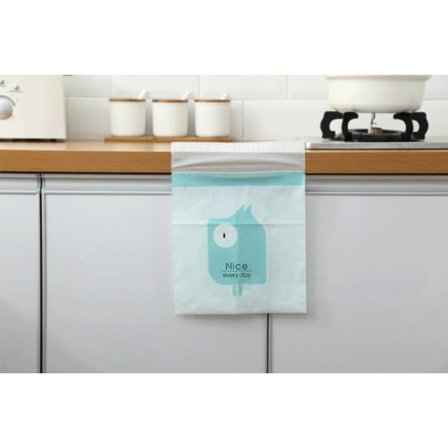 IC Engangsposer for bil søppel Lett å feste, vanntett oppkastpose, kjøkkenoppbevaringspåse, holdbar (15 stykker/pakke, blå)