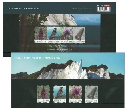 Danmark 2009 - Danmarks Natur Møns Klint - AFA souvenirmappe 83