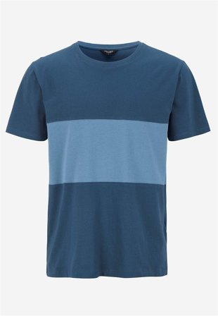 Cellbes of Sweden - T-shirt med en bred rand - blå - för herrar - 8XL