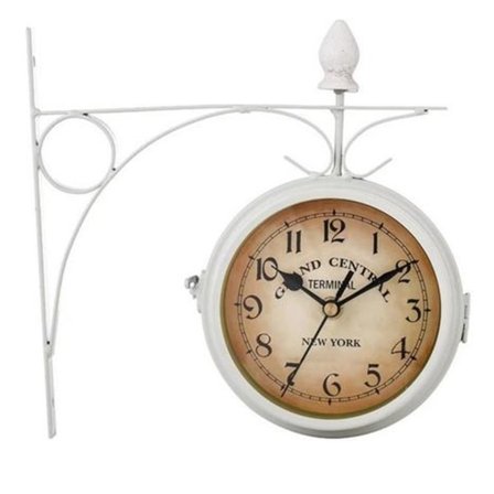 Vintage Rund Veggklokke med Lysestaker - Kompatibel med (Merke)[JUN]