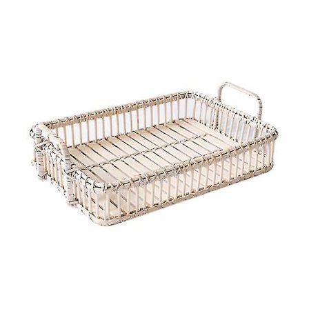 Dekorative Håndlavede Rattan Bakker til Hjemmet - Firkantet Bakke