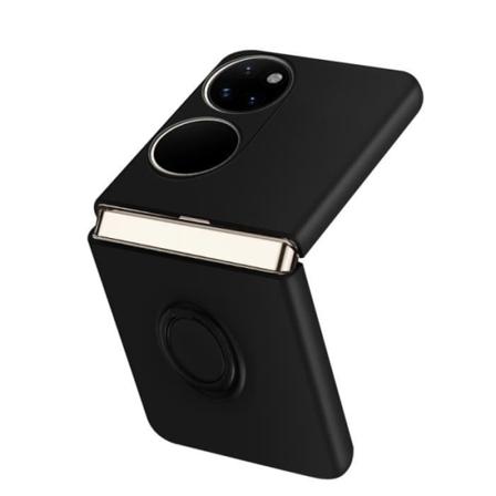 Huawei P50 Pocket Rigid Case 2-delt design Sort holdering